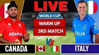 Canada vs Italy Match Today 🔥 | T20 World Cup 2026 Warm-Up | 3rd Match Live Score & Commentary
