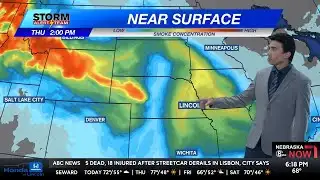 Canadian wildfire smoke creating unhealthy air Thursday