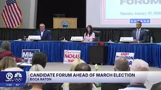 Candidate forum held ahead of Boca Raton election