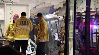 Car Crash Sends One Vehicle Inside Pharmacy | Long Beach, CA