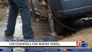 Car essentials for winter travel