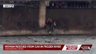 Car goes off I-376 into Mon River in Pittsburgh; driver pulled from water
