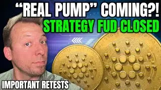 CARDANO ADA - IMPORTANT RETESTS! STRATEGY FUD CLOSED! REAL PUMP AHEAD?