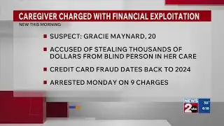 Caregiver charged with financial exploitation