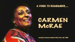 Carmen McRae sings