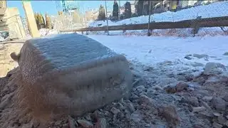 Cars encased in ice during bitter cold in Philly