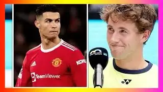 Casper Ruud jokes about calling Cristiano Ronaldo bec@use 