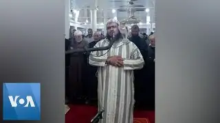 Cat Climbs on Sheikh Leading Ramadan Prayers | VOANews