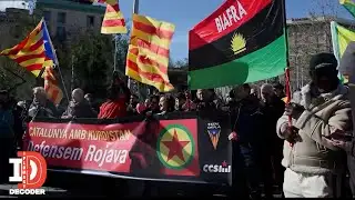 ‘Catalonia with Kurdistan, Defend Rojava’: Pro-Kurds Protest in Spain As Kurds Face ISIS Threats