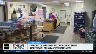 Catholic Charities giving out holiday spirit baskets