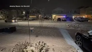 CAUGHT ON CAMERA: Late-night snowfall blankets Seattle