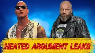 CAUGHT ON CAMERA The Rock Triple H HEATED ARGUMENT LEAKS! Wrestling News