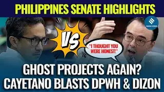 Cayetano Blasts DPWH & Dizon in Explosive Philippines Senate Hearing! Cayetano Explodes in Senate!
