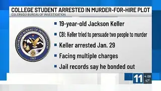 CBI: College student in Durango arrested in alleged murder-for-hire plot