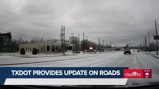 CBS19 crews, TxDOT crews provide updates on icy road conditions