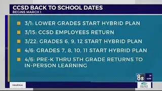 CCSD announces reopening plan for all grades