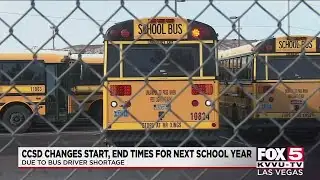 CCSD changing school start, end times due to bus driver shortage