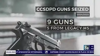 CCSD police report 9 guns confiscated since Aug. 1