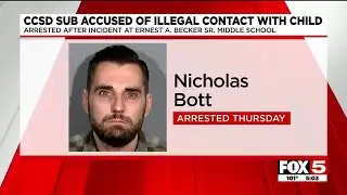 CCSD substitute teacher arrested for incident with minor