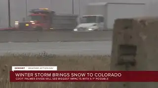 CDOT urges drivers to be safe as Colorado is hit with heavy snow