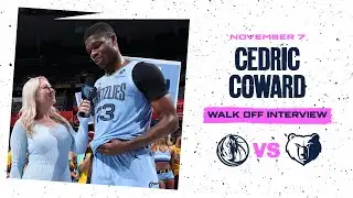 Cedric Coward Walk Off Interview | Grizzlies vs. Mavericks