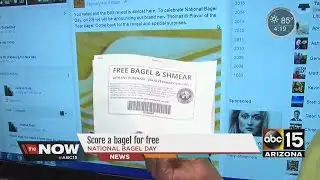 Celebrate National Bagel day with FREE bagels