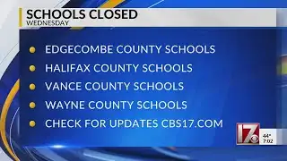 Central NC school districts remote, closed Wednesday