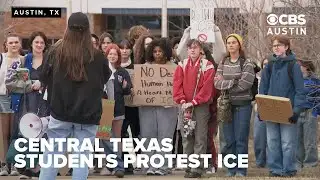 Central Texas students stage walkouts to protest ICE operations