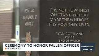 Ceremony to honor fallen officer