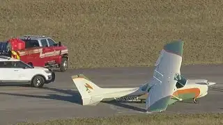 Cessna 172 crash lands at North Perry Airport, no injuries reported