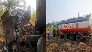 “Chain Collision on Belagavi Highway: Major Accident Averted, No Casualties Reported”