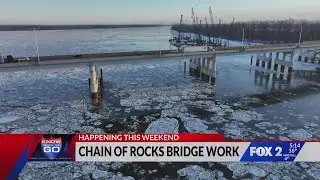Chain of Rocks undergoes bridge work, traffic expected