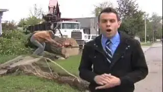 Chainsaw Fail During News Coverage
