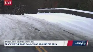 Challenging roads still covered in ice, slush