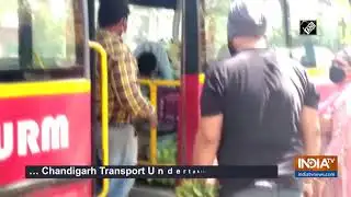 Chandigarh administration distributes vegetables through bus