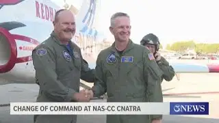 Change of command ceremony at CNATRA