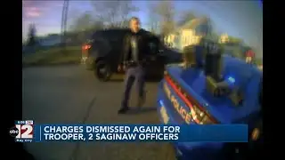 Charges dropped against MSP trooper, 2 Saginaw officers