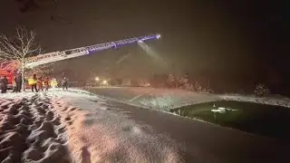 Charlotte fire crews rescue driver from icy pond