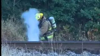 Chase ends with anhydrous spill