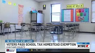 Chatham County voters pass school tax homestead exemption