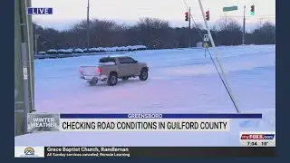 Checking in on morning road conditions in the Triad