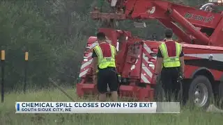 Chemical spill closes down I-29 exit 8-11-25