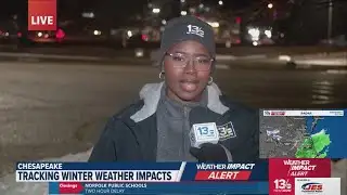 Chesapeake sees sleet during Wednesday night wintry mix
