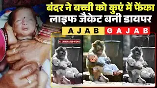 Chhattisgarh के Janjgir की हैरान करने वाली घटना! बंदर ने बच्ची को कुएं में फेंका..डायपर ने बचाई जान