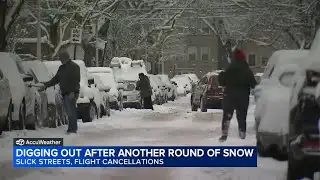 Chicago-area snowfall creates hazardous driving conditions, causes delays at O