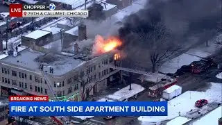 Chicago firefighters battle South Side fire
