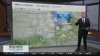 Chicago weather: Breezy, mostly cloudy