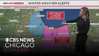 Chicago weather: Lake effect snow, heavy at times, Friday