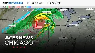 Chicago weather: Mild night before soaking rain Thursday