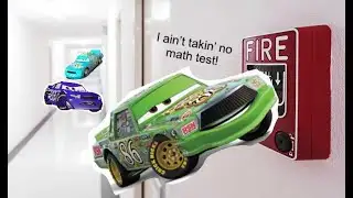 Chick Hicks pulls the fire alarm at school/Suspended/Grounded